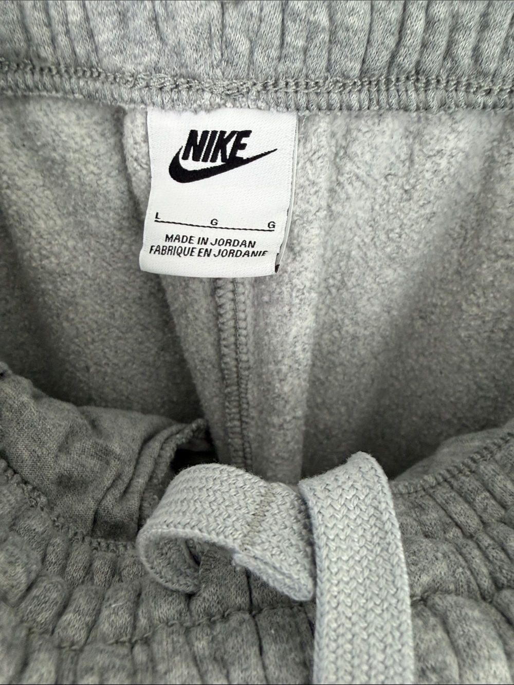 Nike Gray Kids Fleece Joggers - boys size large - Picture 4 of 6